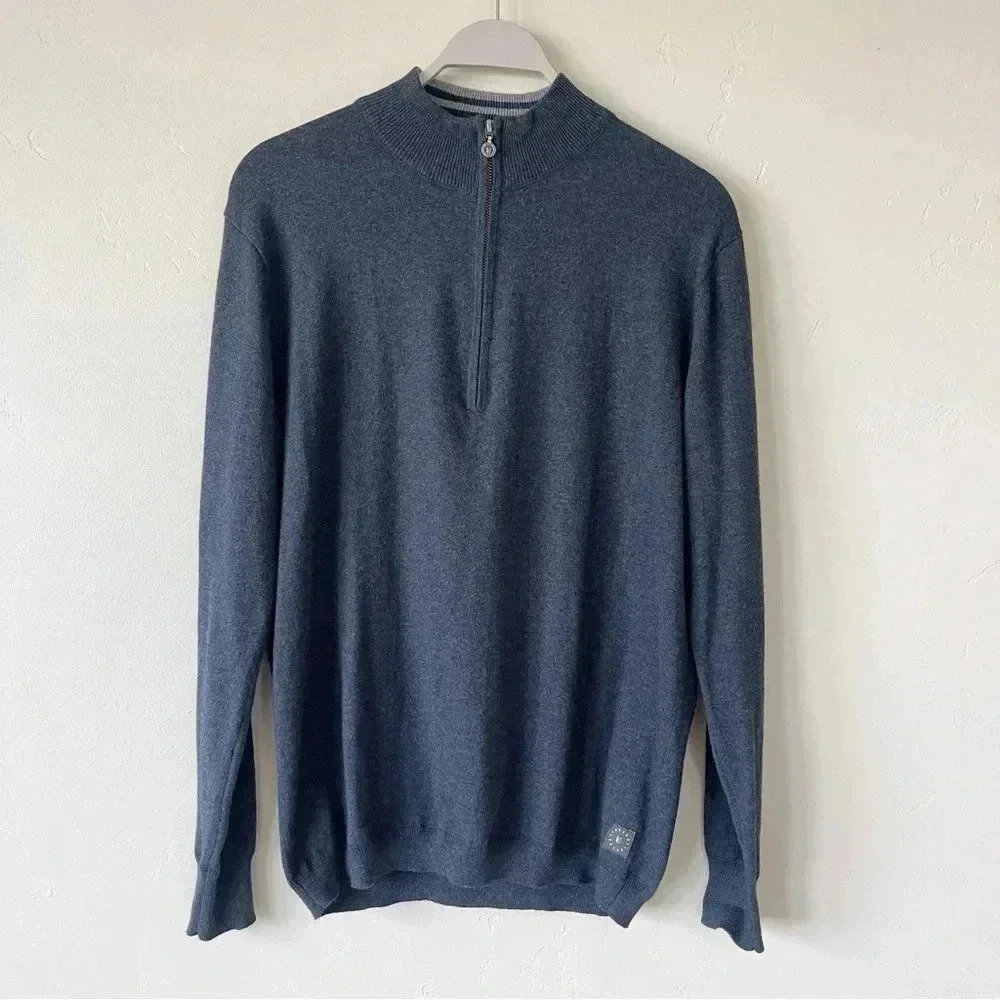 Linksoul Cotton Cashmere Quarter Zip Sweater Size Medium EUC
